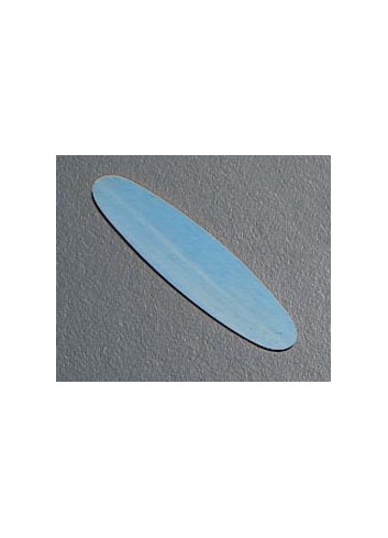 Plaque arrondie Hautbois Rigotti acier bleu